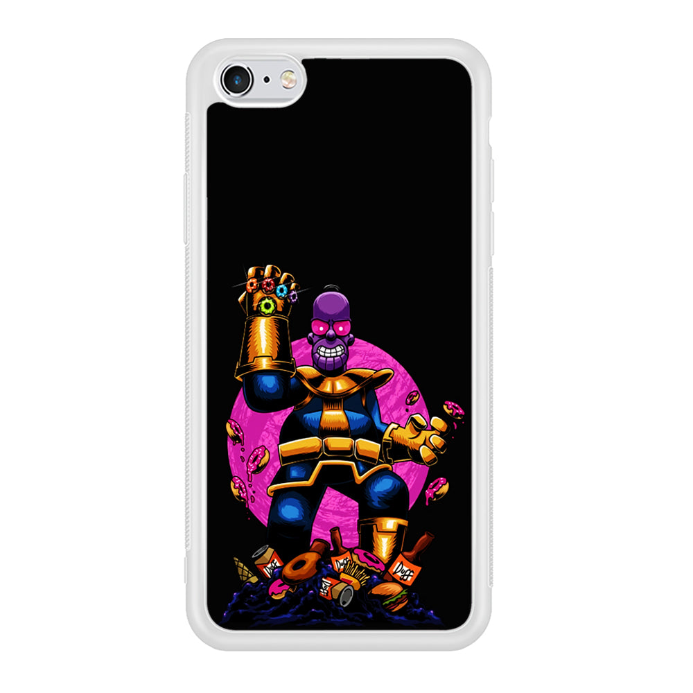 Simpson Homer Thanos iPhone 6 | 6s Case-Phone Case-Rubber White (2D Case)-Altracase