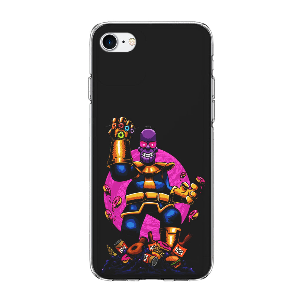 Simpson Homer Thanos iPhone 7 Case-Phone Case-Clear Soft Case-Altracase