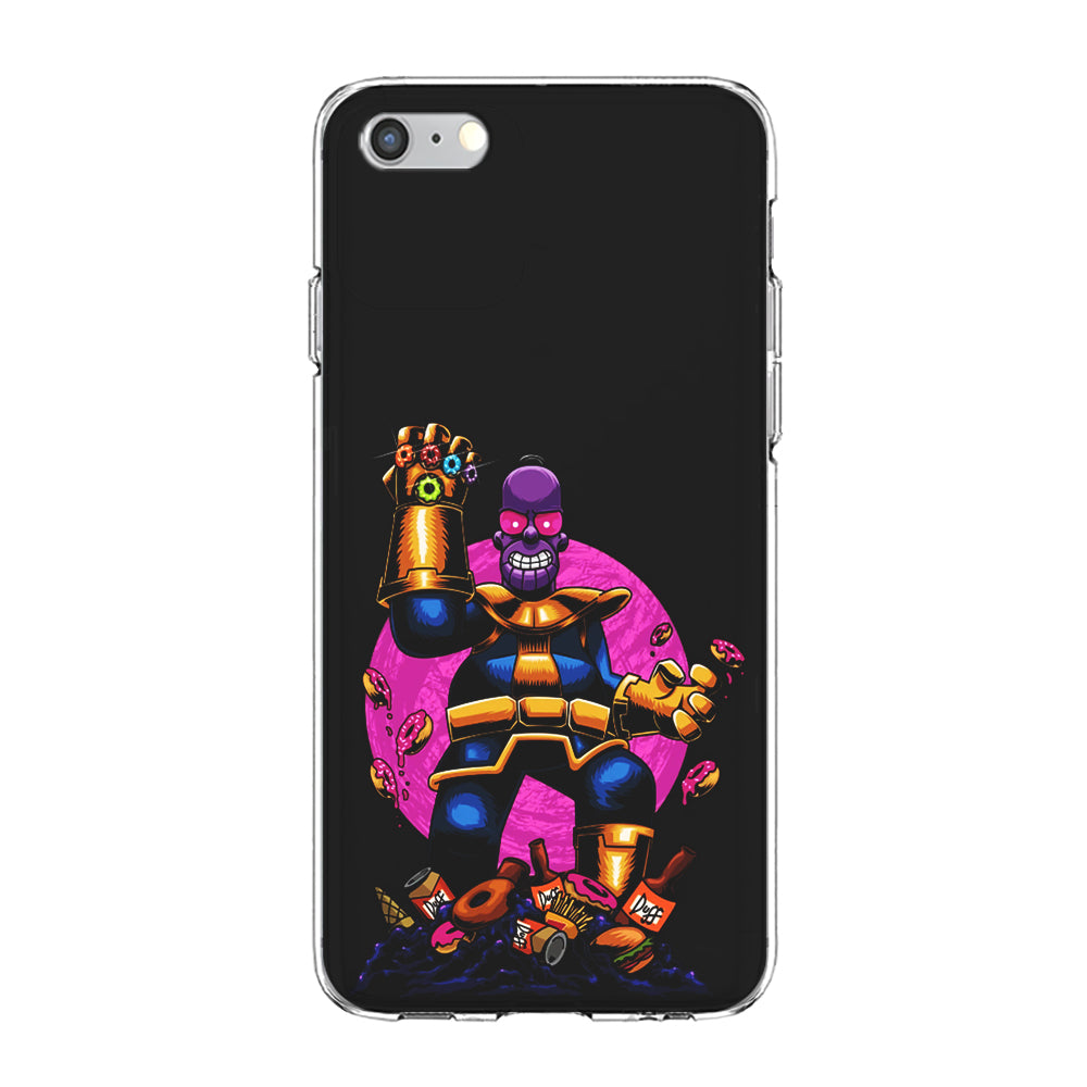 Simpson Homer Thanos iPhone 6 Plus | 6s Plus Case-Phone Case-Clear Soft Case-Altracase