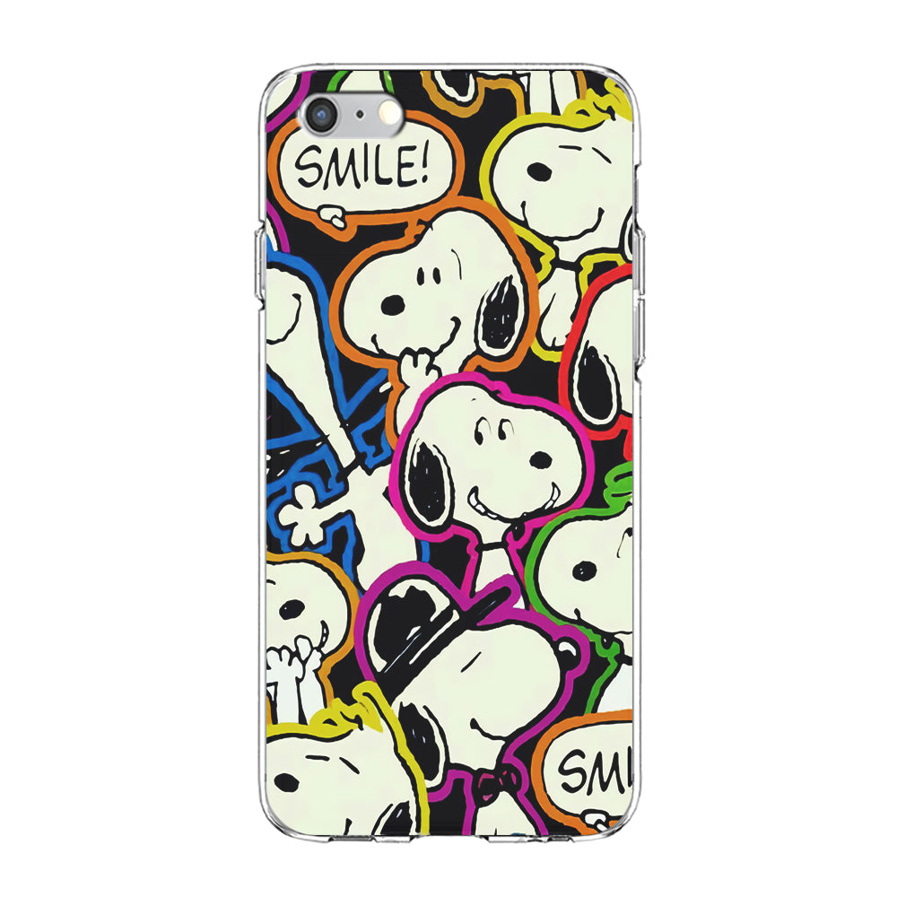Snoopy Doodle iPhone 6 Plus | 6s Plus Case-Phone Case-Clear Soft Case-Altracase