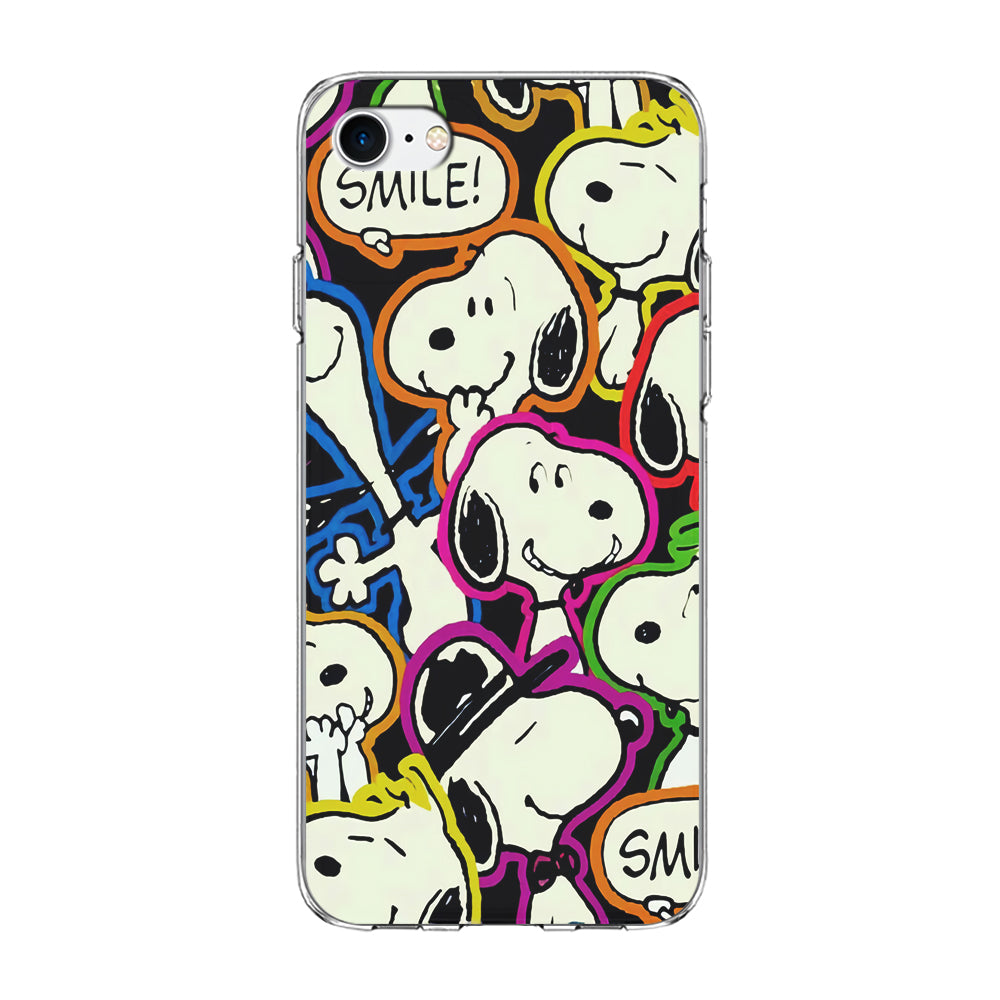 Snoopy Doodle iPhone 7 Case-Phone Case-Clear Soft Case-Altracase