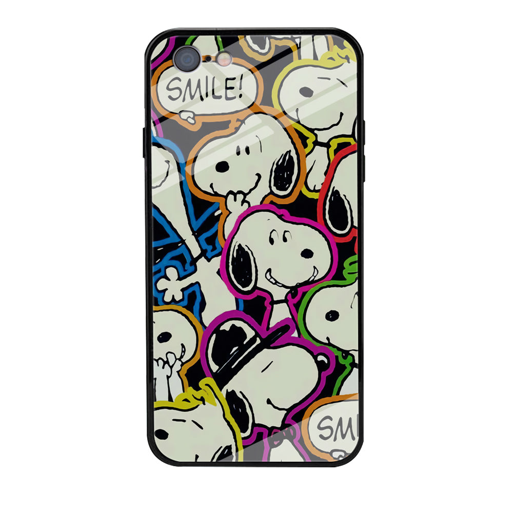 Snoopy Doodle iPhone 6 | 6s Case-Phone Case-Tempered Glass Case-Altracase
