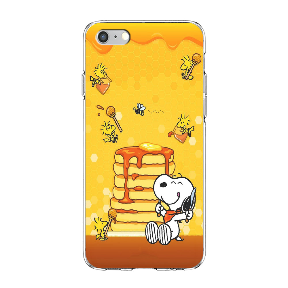 Snoopy Eats Honey iPhone 6 Plus | 6s Plus Case-Phone Case-Clear Soft Case-Altracase