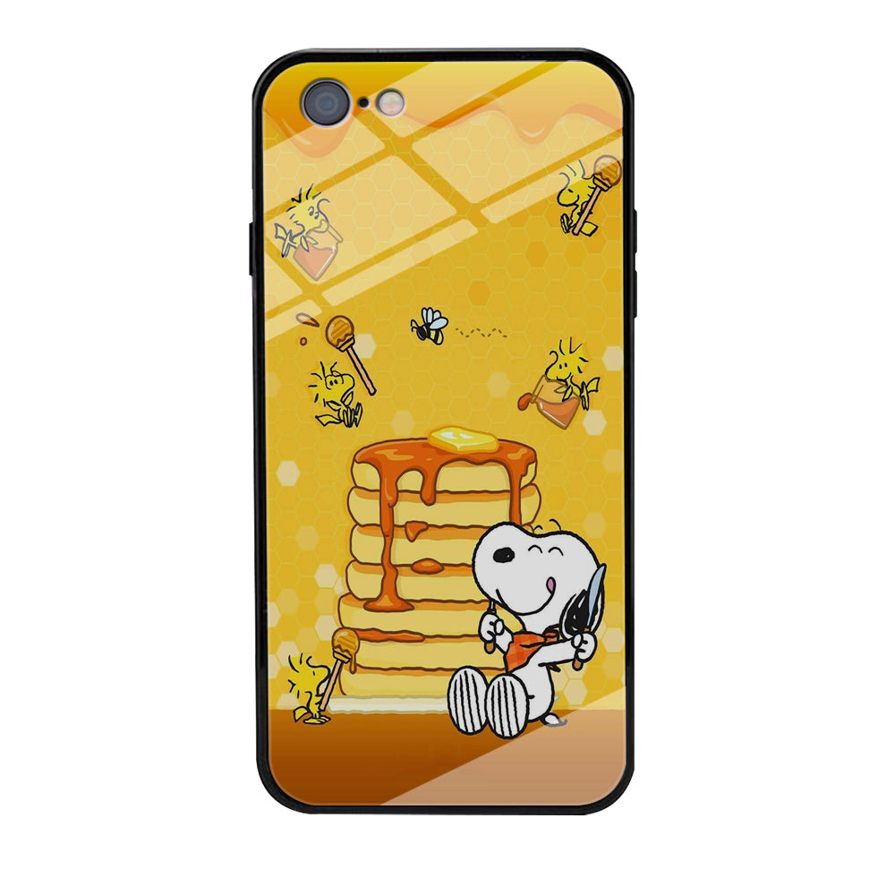 Snoopy Eats Honey iPhone 6 | 6s Case-Phone Case-Tempered Glass Case-Altracase