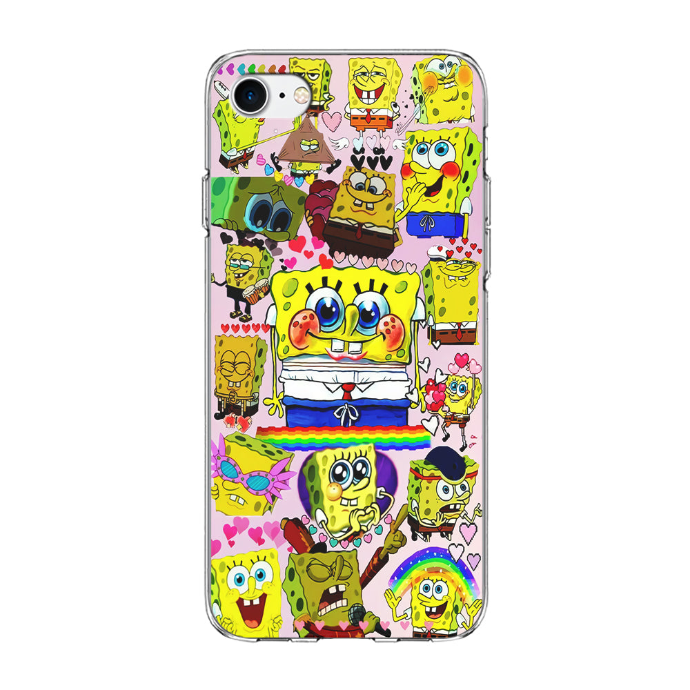 Spongebob Cute Character iPhone 7 Case-Phone Case-Clear Soft Case-Altracase