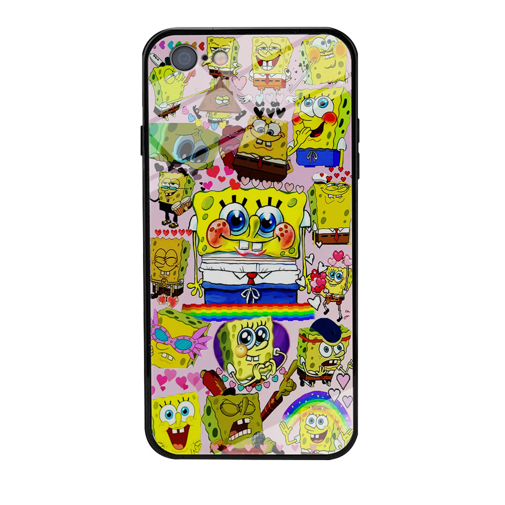 Spongebob Cute Character iPhone 6 | 6s Case-Phone Case-Tempered Glass Case-Altracase