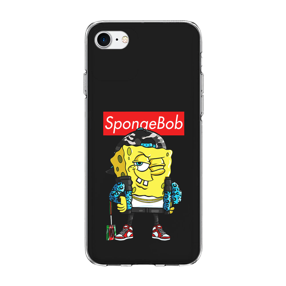 Spongebob Hypebeast iPhone 7 Case-Phone Case-Clear Soft Case-Altracase