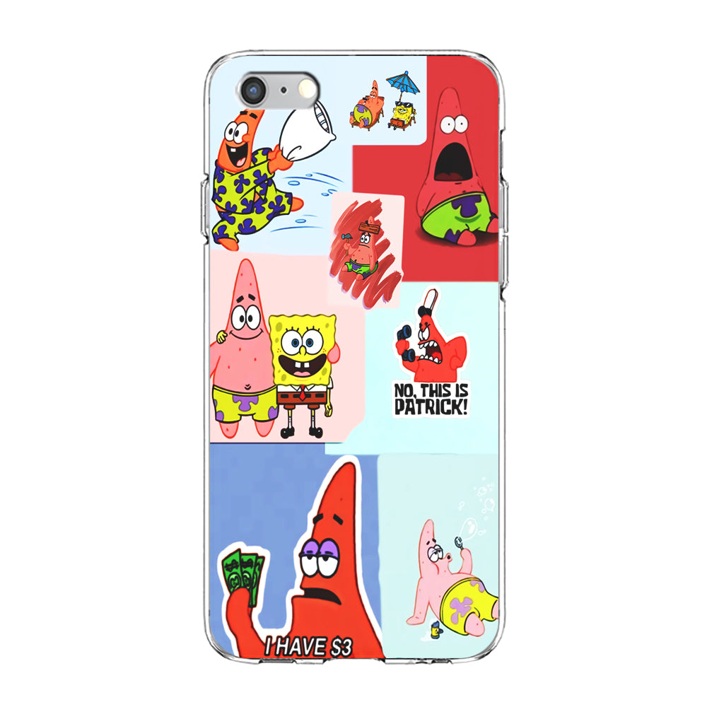 Spongebob Patrick Aesthetic iPhone 6 Plus | 6s Plus Case-Phone Case-Clear Soft Case-Altracase