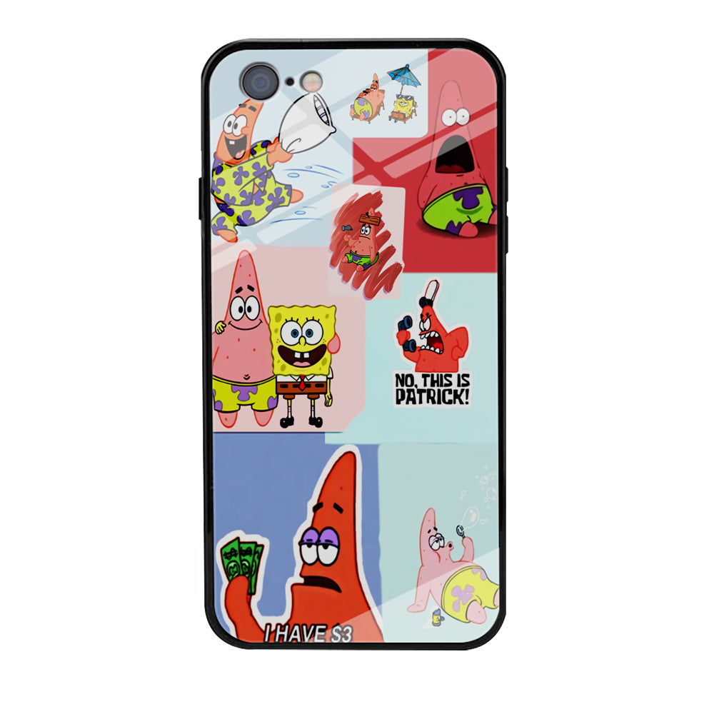 Spongebob Patrick Aesthetic iPhone 6 | 6s Case-Phone Case-Tempered Glass Case-Altracase