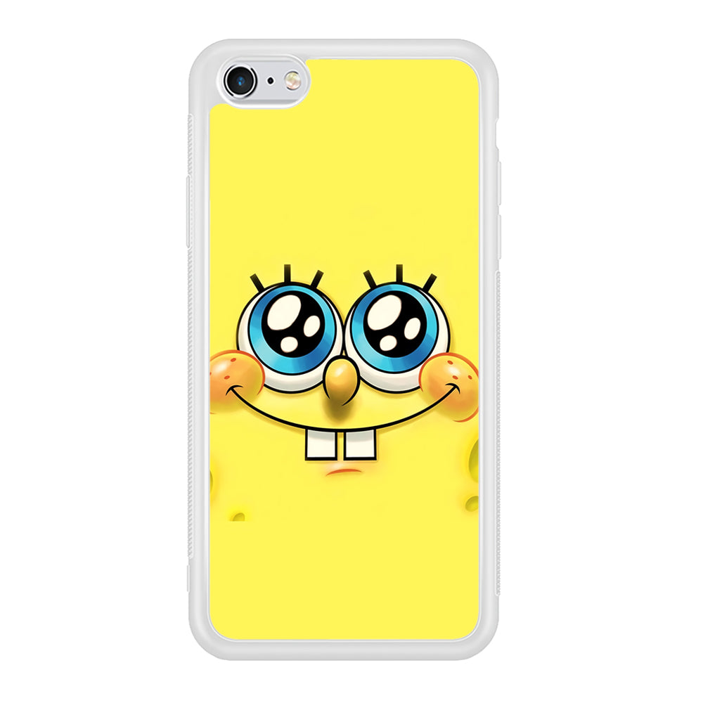 Spongebob's smiling face iPhone 6 | 6s Case-Phone Case-Rubber White (2D Case)-Altracase