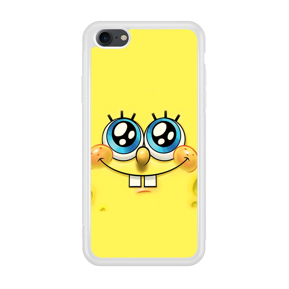 Spongebob's smiling face iPhone 7 Case-Phone Case-Rubber White (2D Case)-Altracase