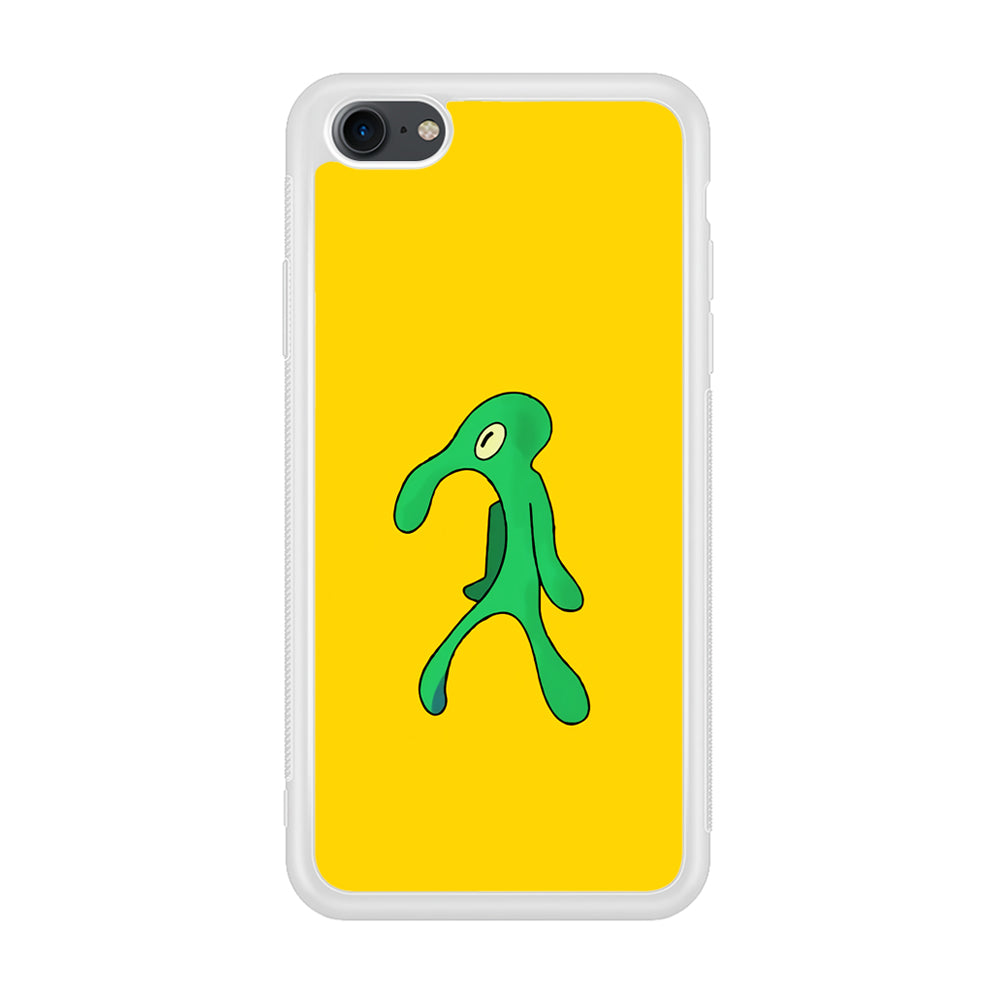 Squidward Painting Masterpiece iPhone 7 Case-Phone Case-Rubber White (2D Case)-Altracase
