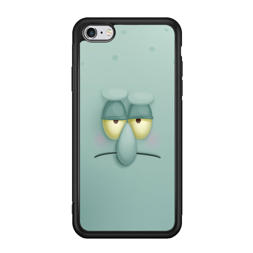 Squidward Tentacles Face iPhone 6 | 6s Case-Phone Case-Rubber Black (2D Case)-Altracase