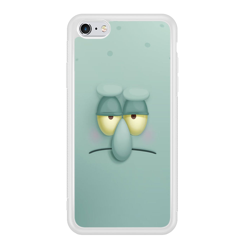 Squidward Tentacles Face iPhone 6 | 6s Case-Phone Case-Rubber White (2D Case)-Altracase