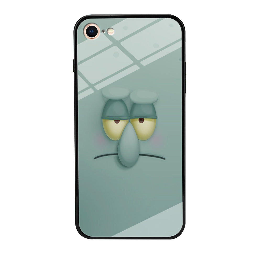 Squidward Tentacles Face iPhone 7 Case-Phone Case-Tempered Glass Case-Altracase