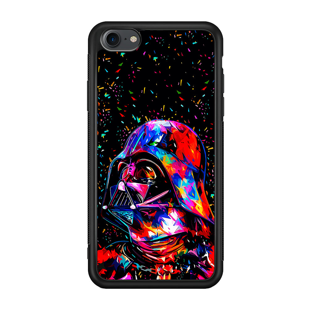 Star Wars Darth Vader Colorful iPhone 7 Case-Phone Case-Rubber Black (2D Case)-Altracase