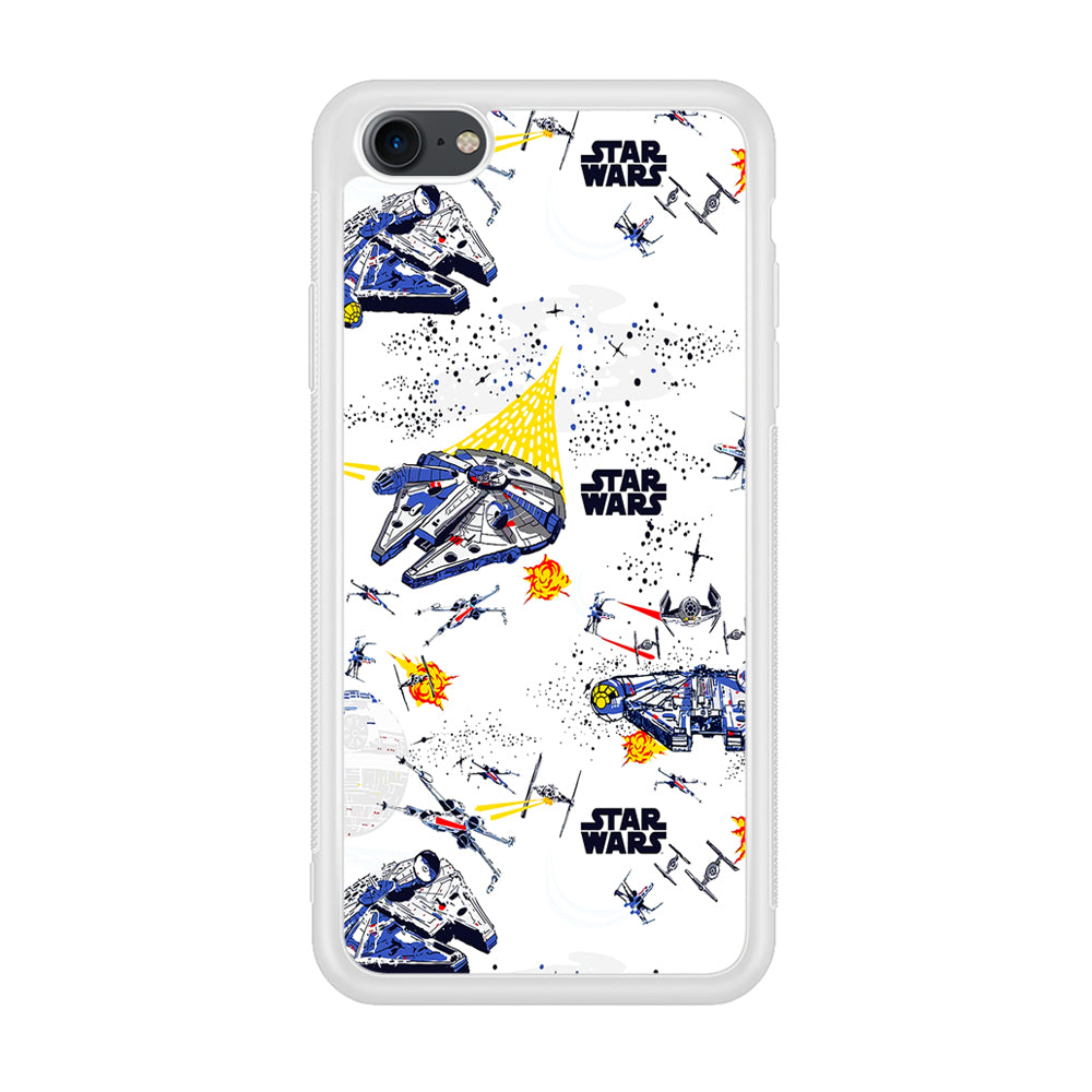 Star Wars Fighter Plane iPhone 7 Case-Phone Case-Rubber White (2D Case)-Altracase
