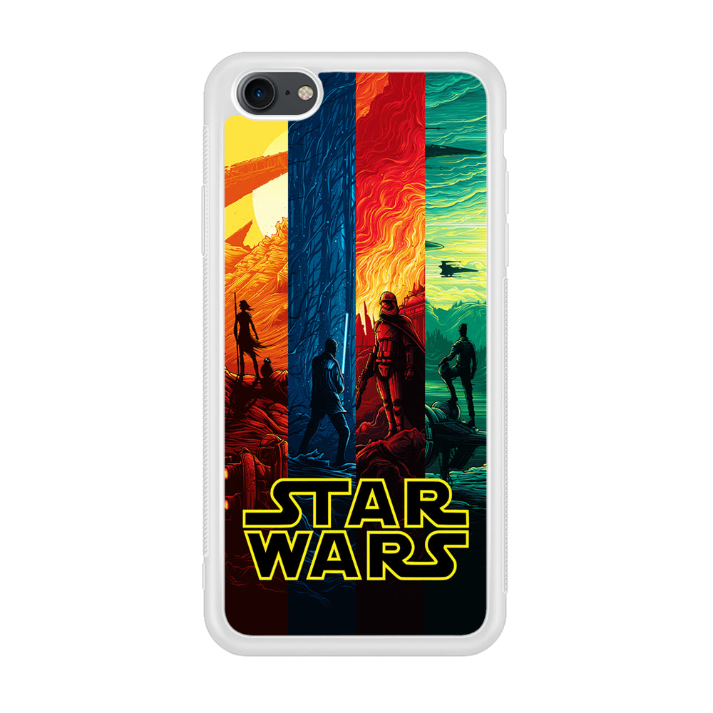 Star Wars Poster Colorful iPhone 7 Case-Phone Case-Rubber White (2D Case)-Altracase