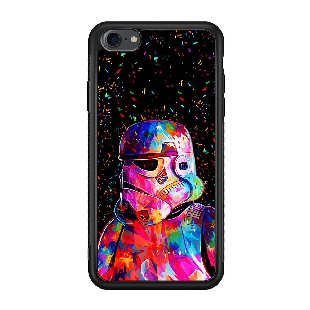 Star Wars Stormtrooper Colorful iPhone 7 Case-Phone Case-Rubber Black (2D Case)-Altracase