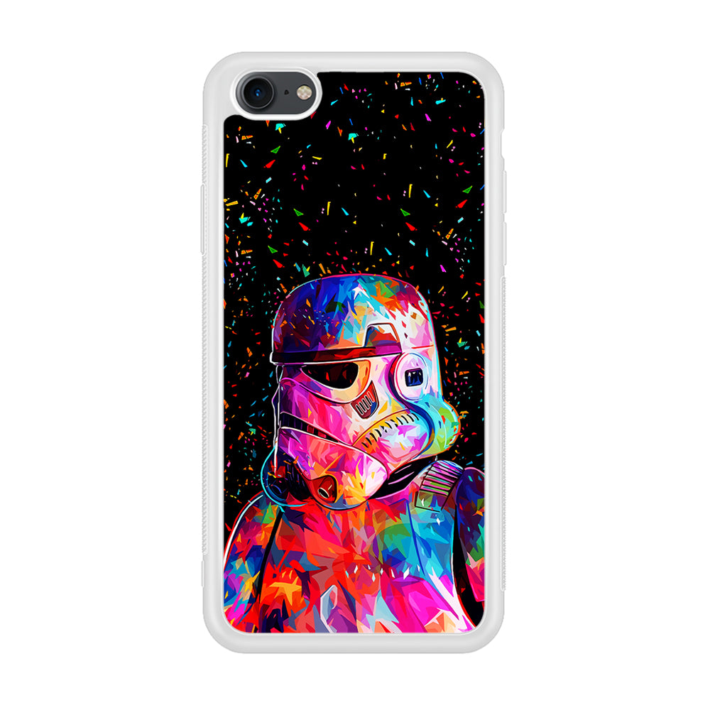 Star Wars Stormtrooper Colorful iPhone 7 Case-Phone Case-Rubber White (2D Case)-Altracase