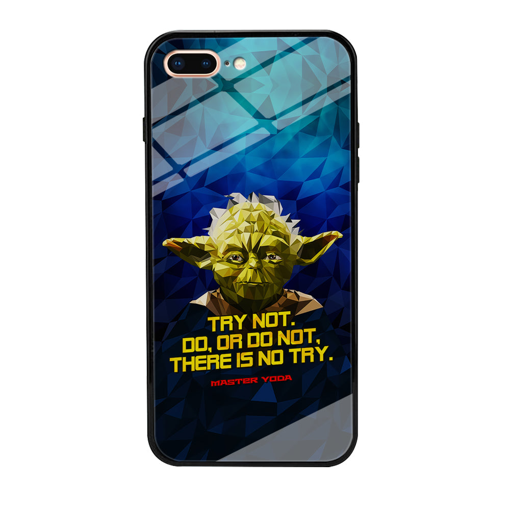 Star Wars Yoda Quote iPhone 7 Plus Case-Phone Case-Tempered Glass Case-Altracase
