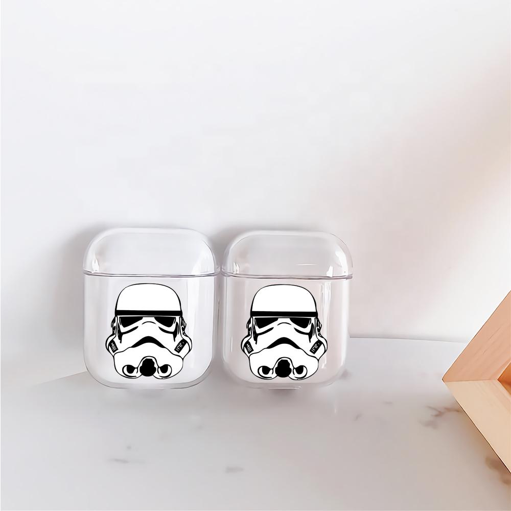 Star Wars Head Stormtrooper Hard Plastic Protective Clear Case Cover For Apple Airpods-AirPod Case-Altracase