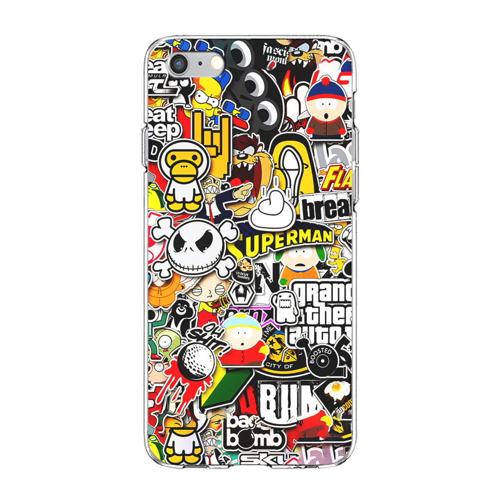 Sticker Collection Image iPhone 6 Plus | 6s Plus Case-Phone Case-Clear Soft Case-Altracase