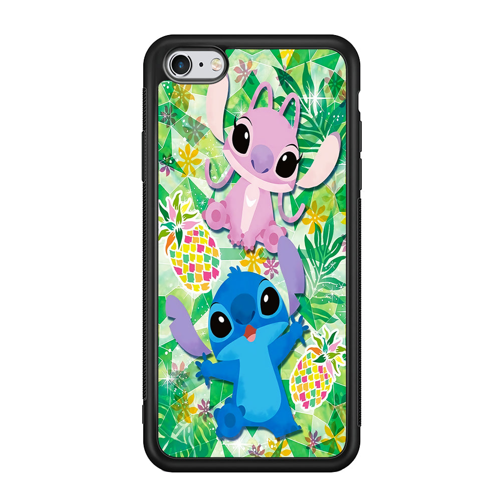 Stitch and Angel Fruit iPhone 6 | 6s Case-Phone Case-Rubber Black (2D Case)-Altracase