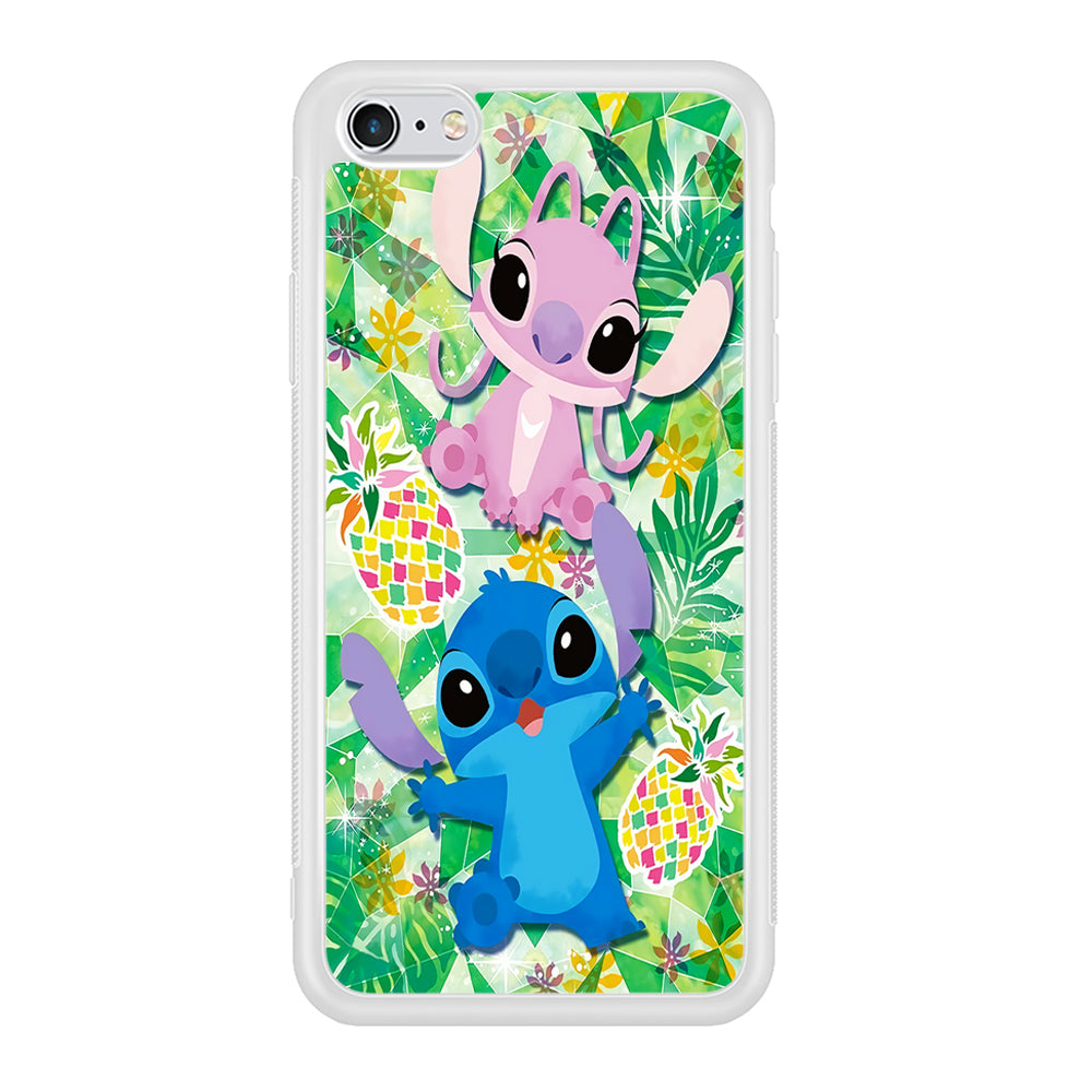 Stitch and Angel Fruit iPhone 6 | 6s Case-Phone Case-Rubber White (2D Case)-Altracase