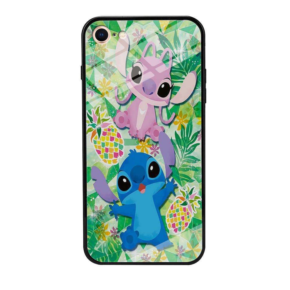 Stitch and Angel Fruit iPhone 7 Case-Phone Case-Tempered Glass Case-Altracase