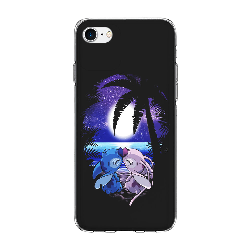 Stitch and Angel Kissing iPhone 7 Case-Phone Case-Clear Soft Case-Altracase