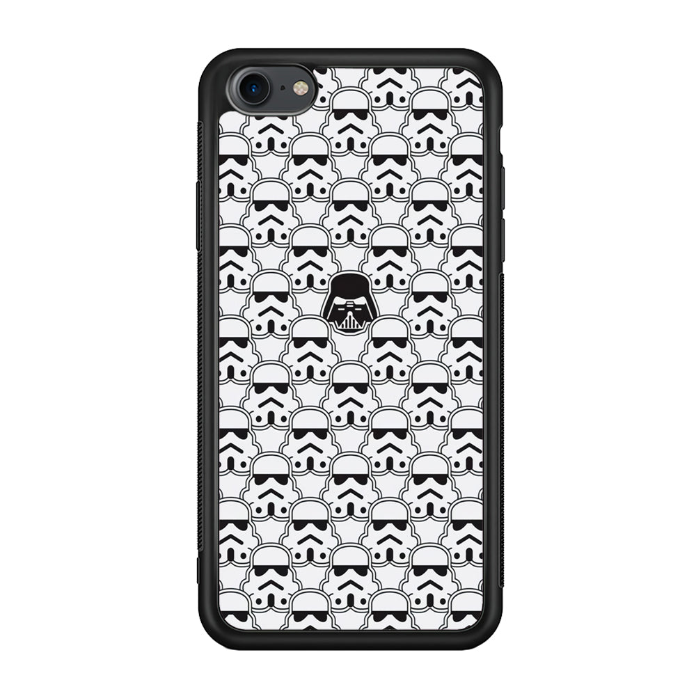 Stormtrooper Face Pattern Star Wars iPhone 7 Case-Phone Case-Rubber Black (2D Case)-Altracase