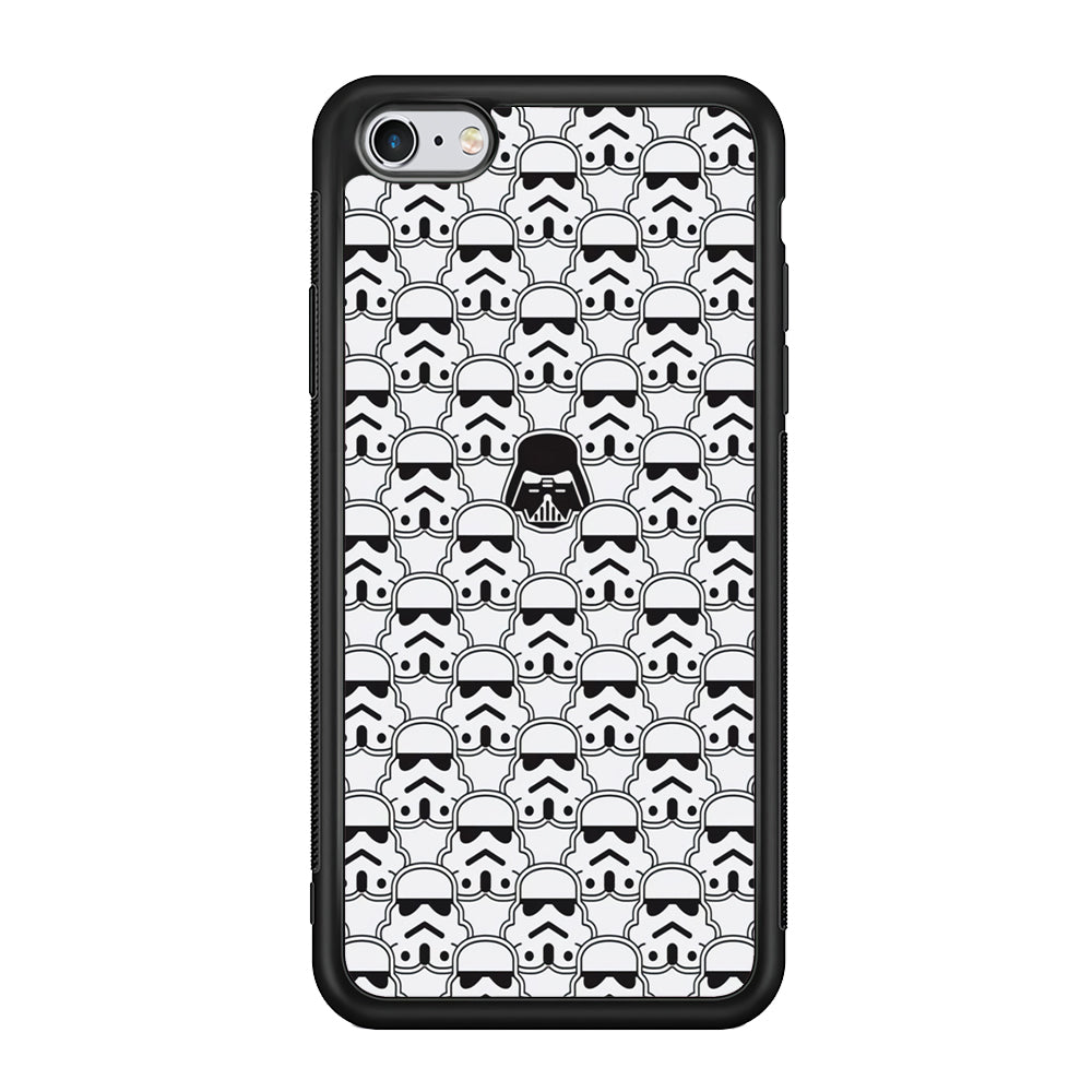 Stormtrooper Face Pattern Star Wars iPhone 6 Plus | 6s Plus Case-Phone Case-Rubber Black (2D Case)-Altracase