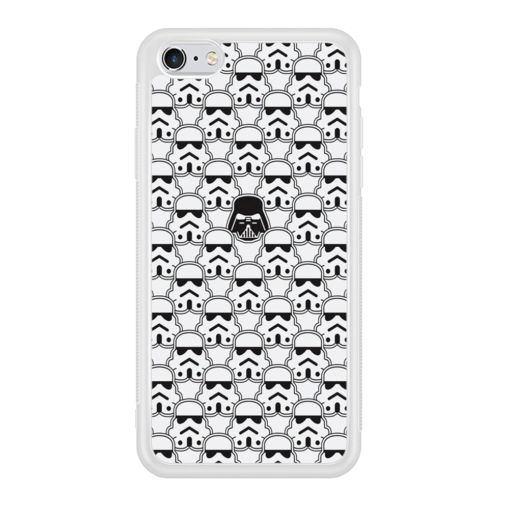 Stormtrooper Face Pattern Star Wars iPhone 6 Plus | 6s Plus Case-Phone Case-Rubber White (2D Case)-Altracase