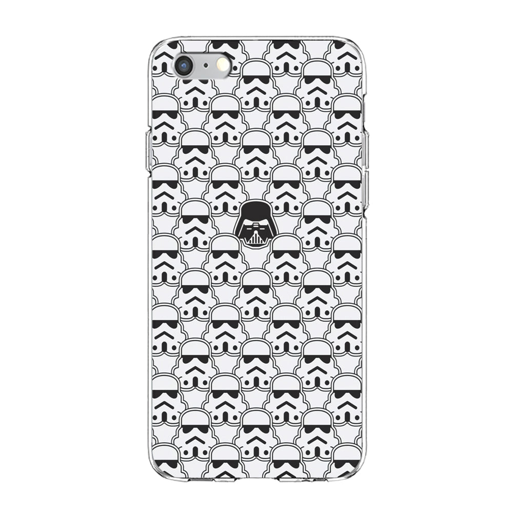Stormtrooper Face Pattern Star Wars iPhone 6 Plus | 6s Plus Case-Phone Case-Clear Soft Case-Altracase