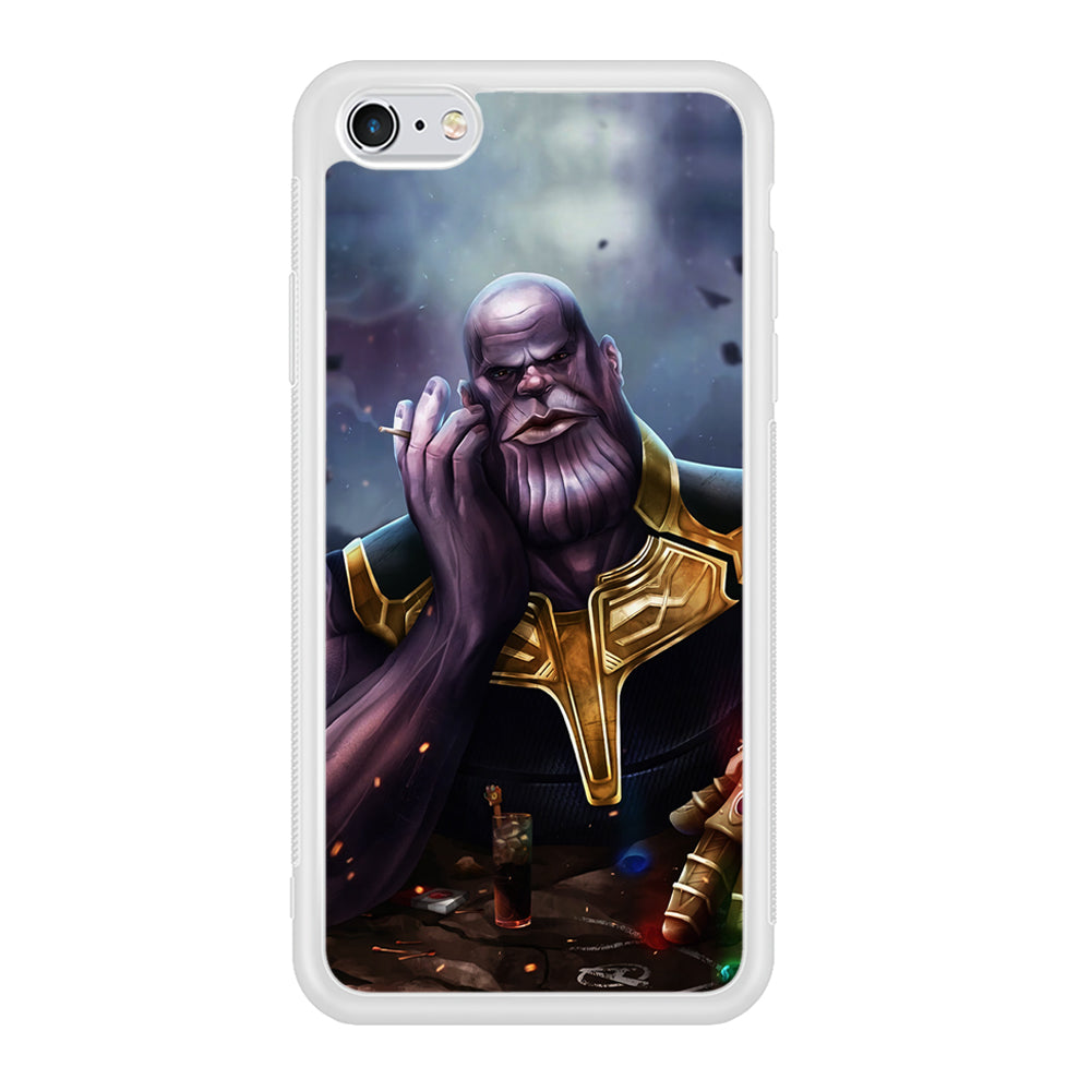 Thanos Chill iPhone 6 | 6s Case-Phone Case-Rubber White (2D Case)-Altracase