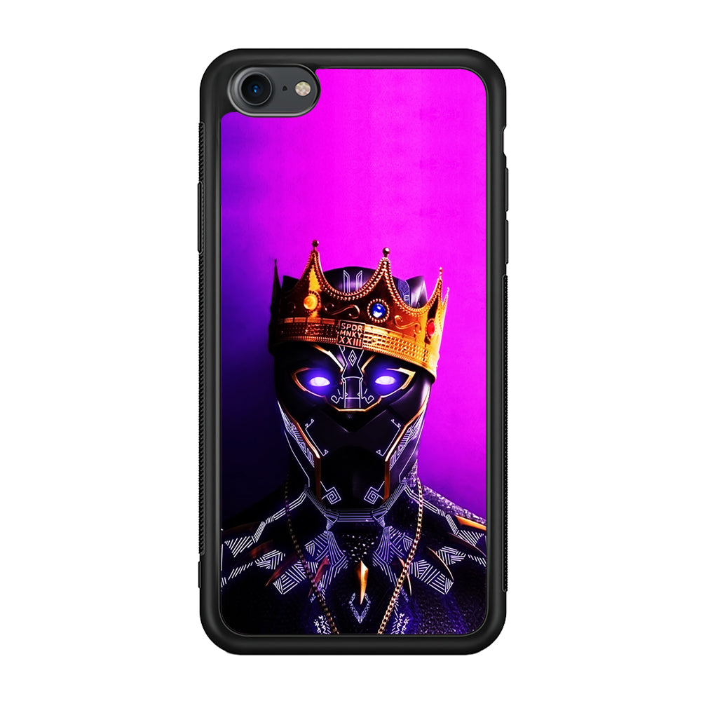 The King Black Panther iPhone 7 Case-Phone Case-Rubber Black (2D Case)-Altracase