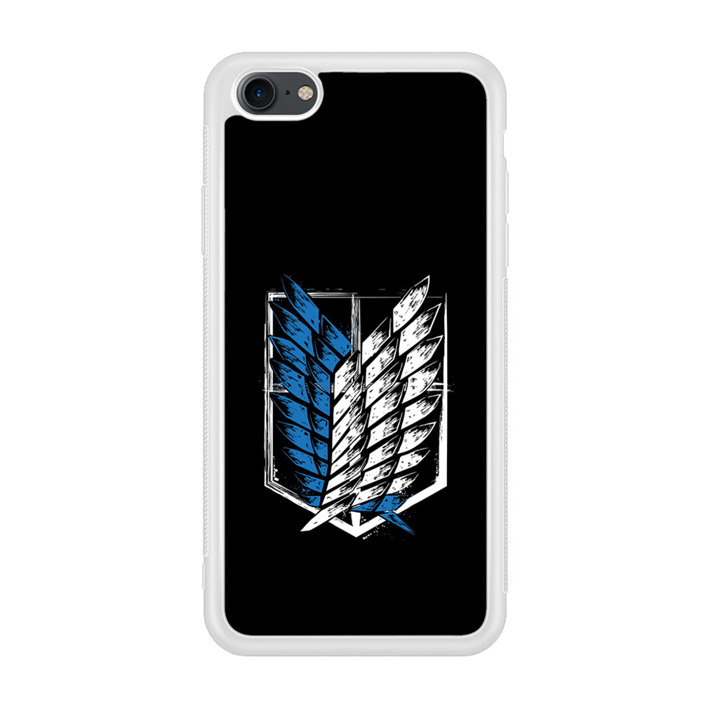 The Logo of the Survey Corps iPhone 7 Case-Phone Case-Rubber White (2D Case)-Altracase