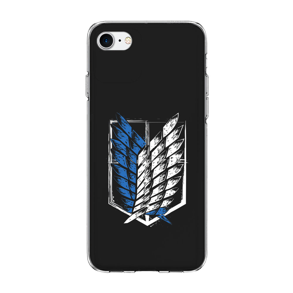 The Logo of the Survey Corps iPhone 7 Case-Phone Case-Clear Soft Case-Altracase