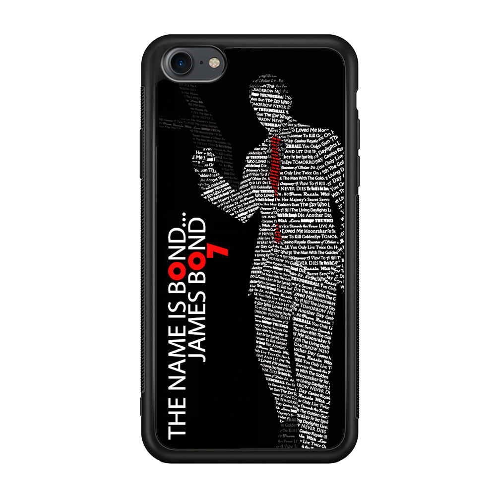 The Name is James Bond iPhone 7 Case-Phone Case-Rubber Black (2D Case)-Altracase