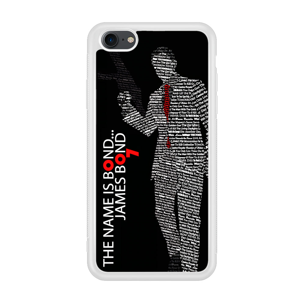 The Name is James Bond iPhone 7 Case-Phone Case-Rubber White (2D Case)-Altracase