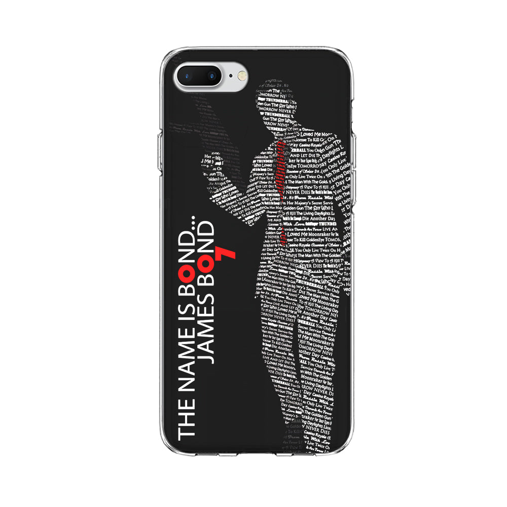The Name is James Bond iPhone 7 Plus Case-Phone Case-Clear Soft Case-Altracase
