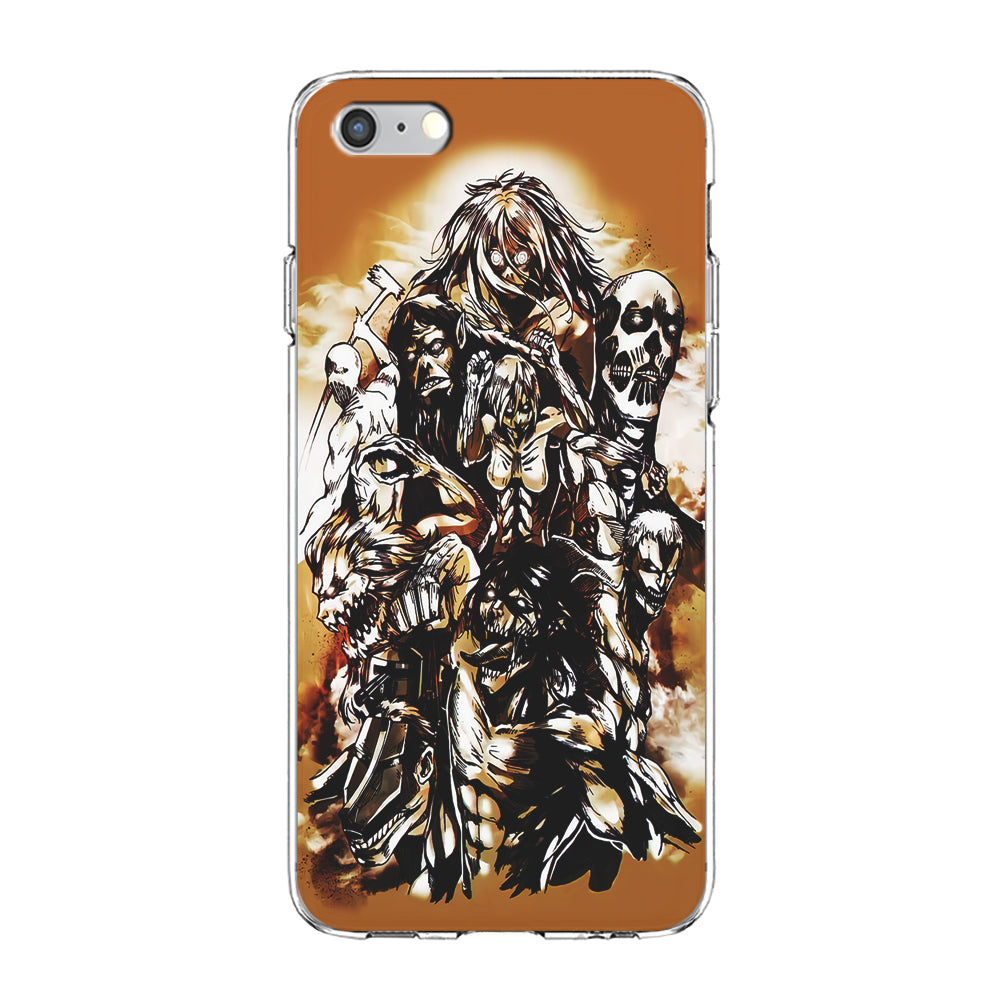 The Nine Titan Shingeki No Kyojin iPhone 6 | 6s Case-Phone Case-Clear Soft Case-Altracase