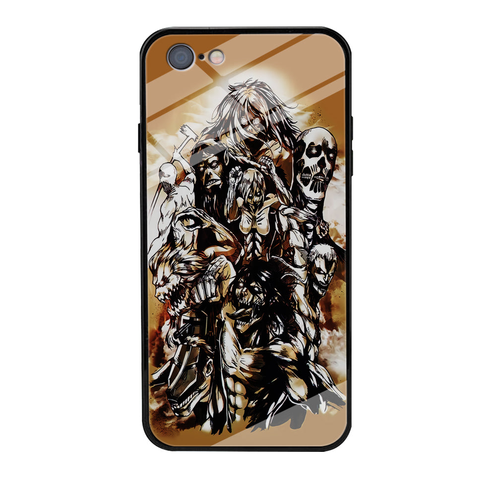 The Nine Titan Shingeki No Kyojin iPhone 6 | 6s Case-Phone Case-Tempered Glass Case-Altracase