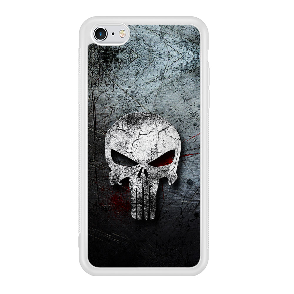 The Punisher Logo iPhone 6 | 6s Case-Phone Case-Rubber White (2D Case)-Altracase