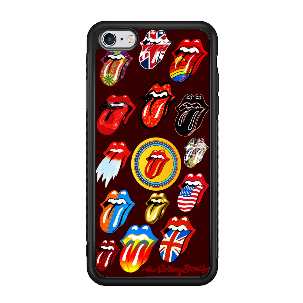 The Rolling Stones Art iPhone 6 | 6s Case-Phone Case-Rubber Black (2D Case)-Altracase