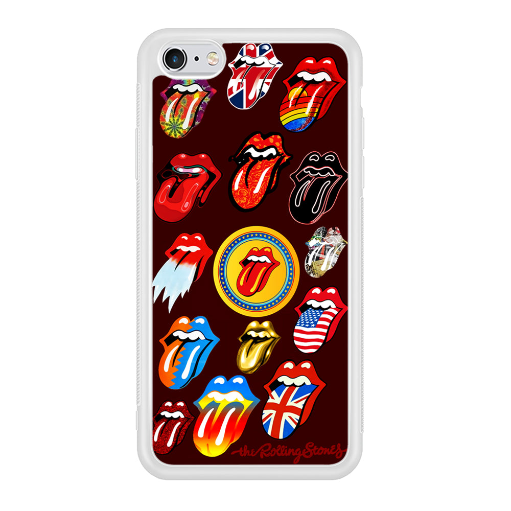 The Rolling Stones Art iPhone 6 | 6s Case-Phone Case-Rubber White (2D Case)-Altracase