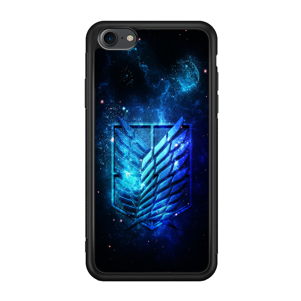 The Survey Corps Space iPhone 7 Case-Phone Case-Rubber Black (2D Case)-Altracase