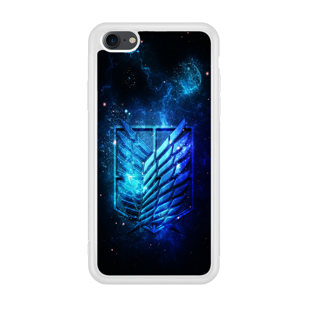The Survey Corps Space iPhone 7 Case-Phone Case-Rubber White (2D Case)-Altracase