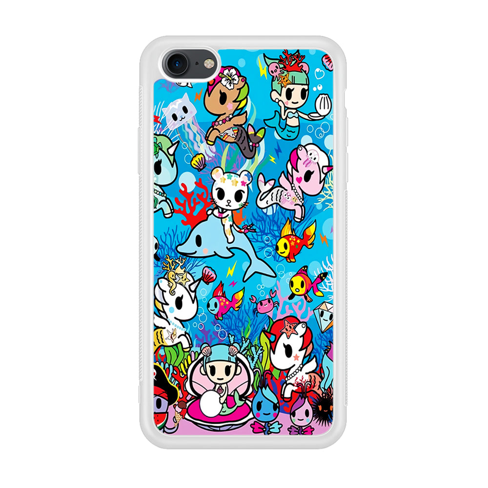 Tokidoki Sea Unicorn iPhone 7 Case-Phone Case-Rubber White (2D Case)-Altracase